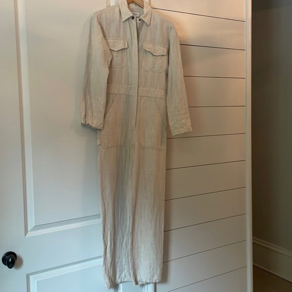 Rivet Utility Pants - Rivet Utility “Bigwig” jumpsuit, linen, Size Small